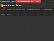 Tablet Screenshot of coloradotilepro.com